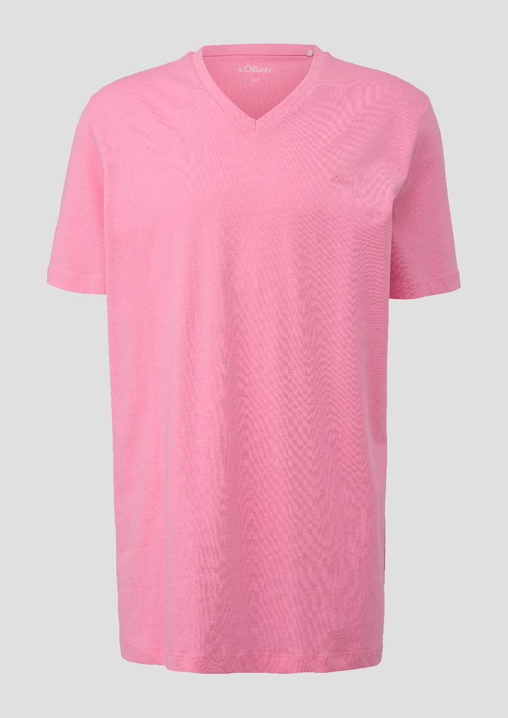 S.Oliver T-Shirt Mit V-Ausschnitt Und Logo-Detail