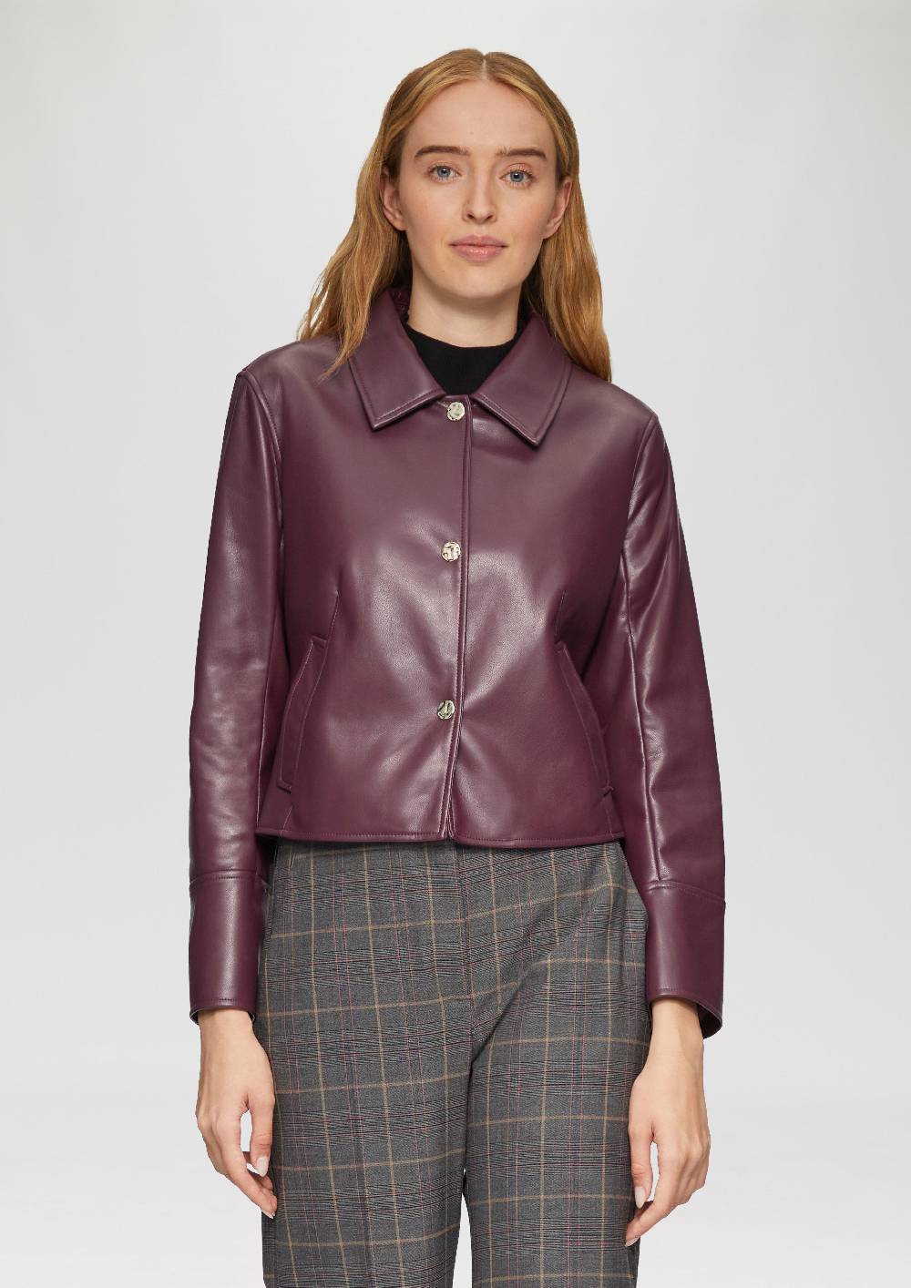 S.Oliver Taillierte Jacke Aus Lederimitat