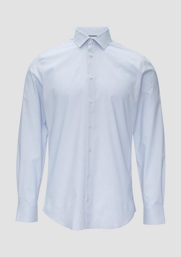 s.Oliver Tailored Fit: Hemd aus Baumwollstretch