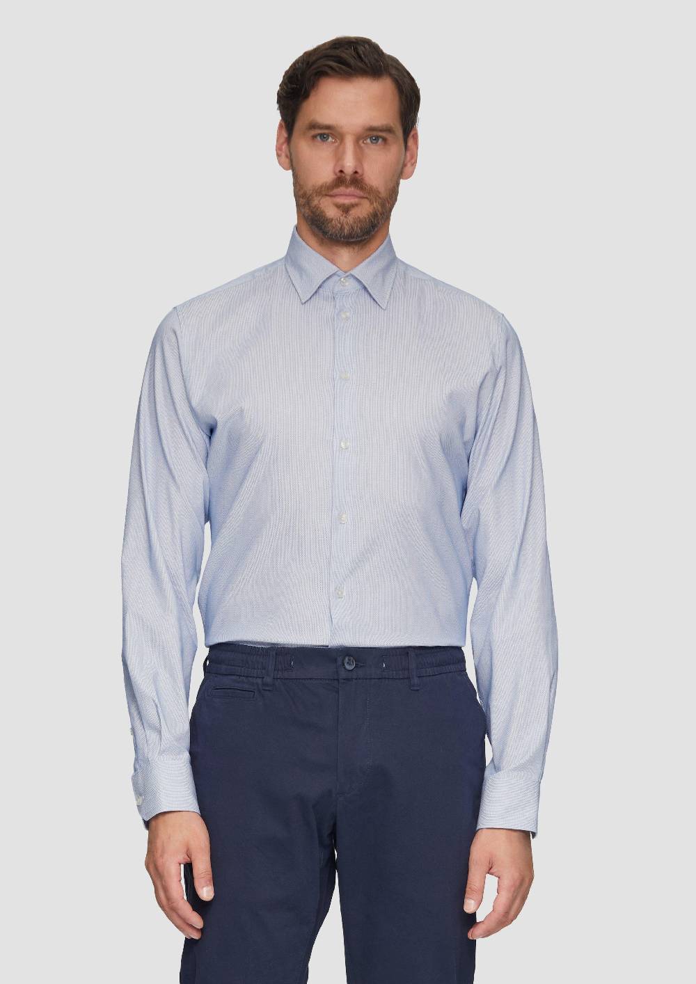 S.Oliver Tailored Fit: Hemd Aus Baumwollstretch