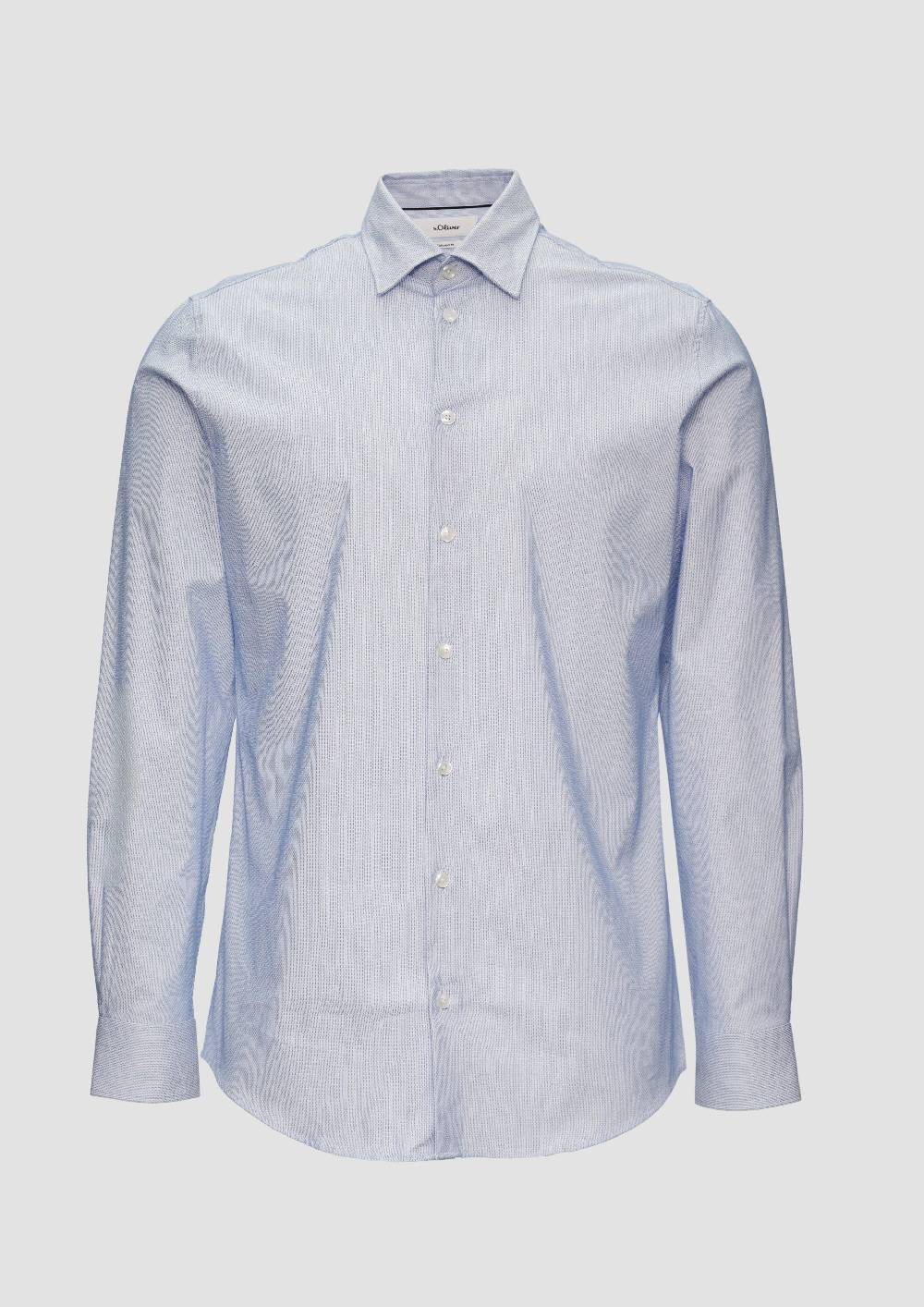 S.Oliver Tailored Fit: Hemd Aus Baumwollstretch