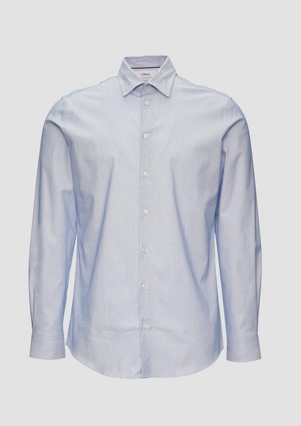 s.Oliver Tailored Fit: Hemd aus Baumwollstretch