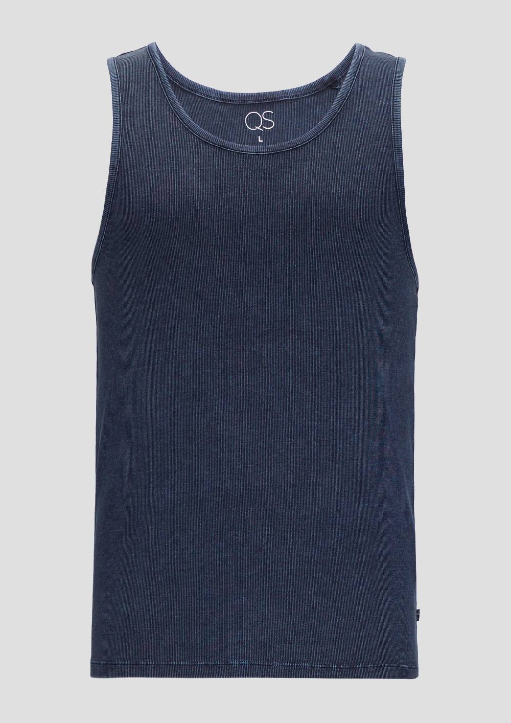 S.Oliver Tanktop Mit Rippstruktur Und Rippblende