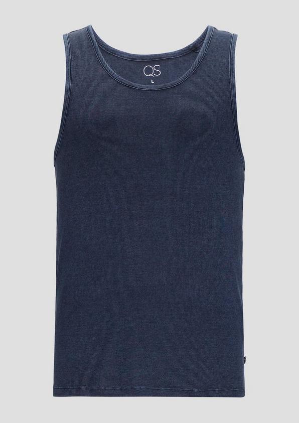 s.Oliver Tanktop mit Rippstruktur und Rippblende
