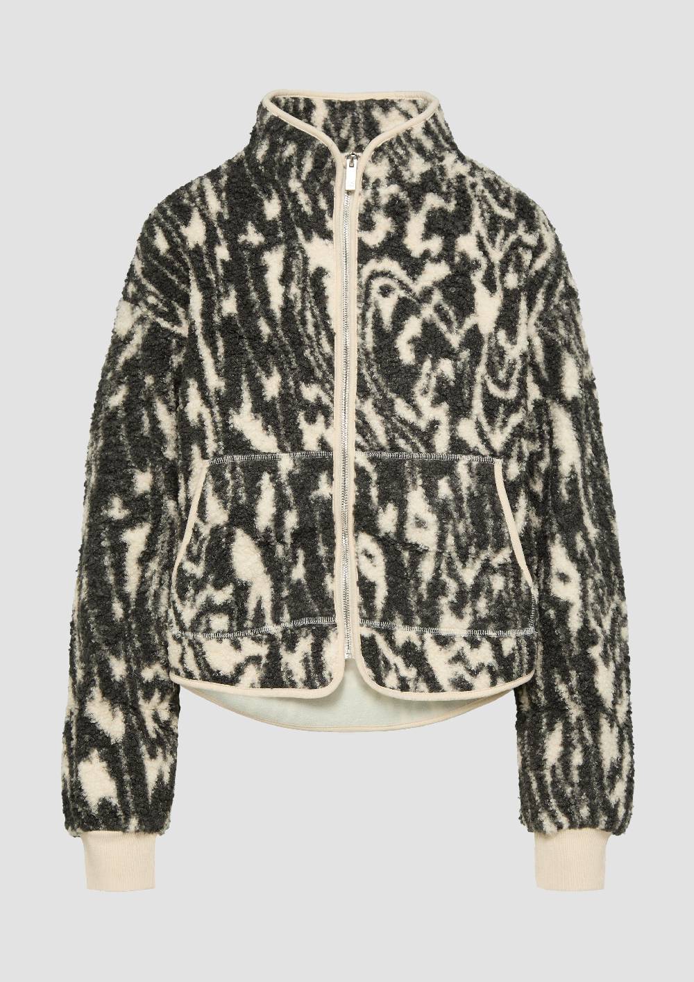 S.Oliver Teddyjacke Mit All-over-Print