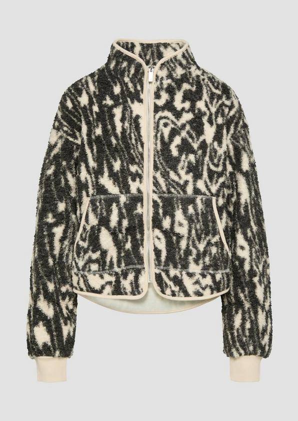S.Oliver Teddyjacke Mit All-over-Print