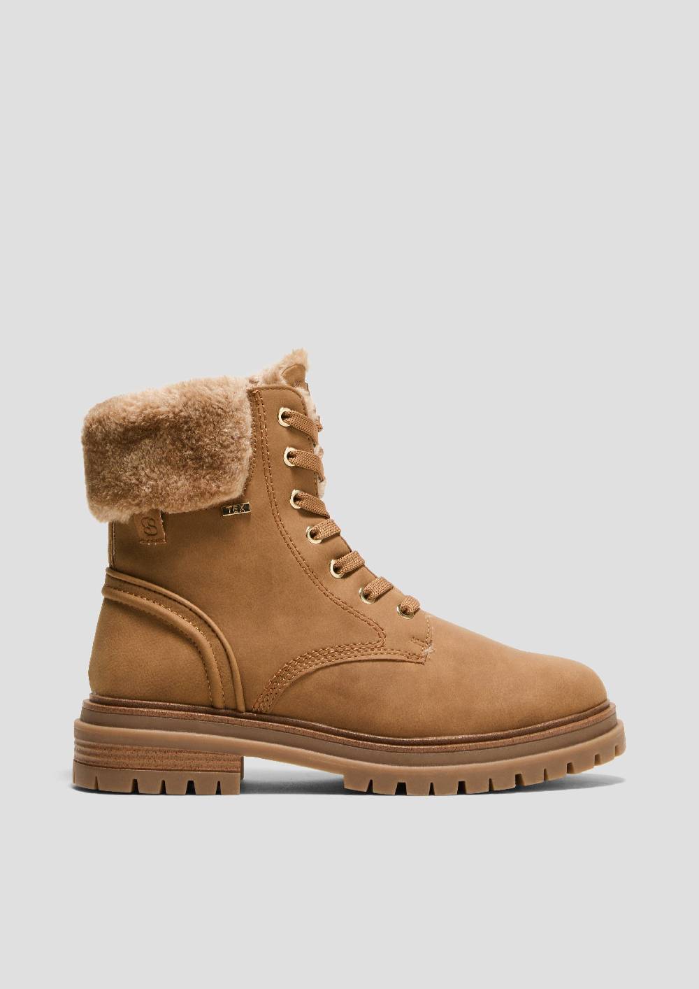 S.Oliver Tex-Stiefel Mit Kunstfell-Applikation