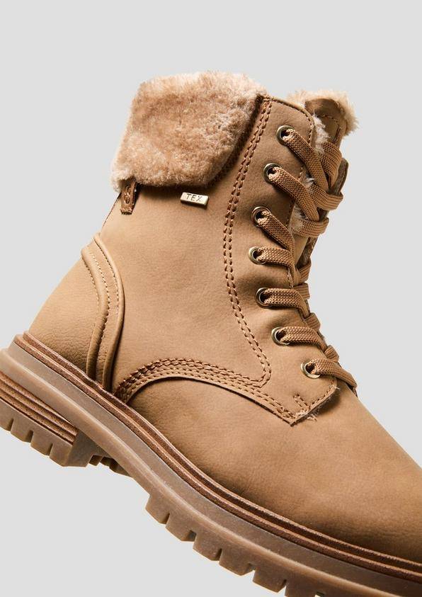 s.Oliver Tex-Stiefel mit Kunstfell-Applikation