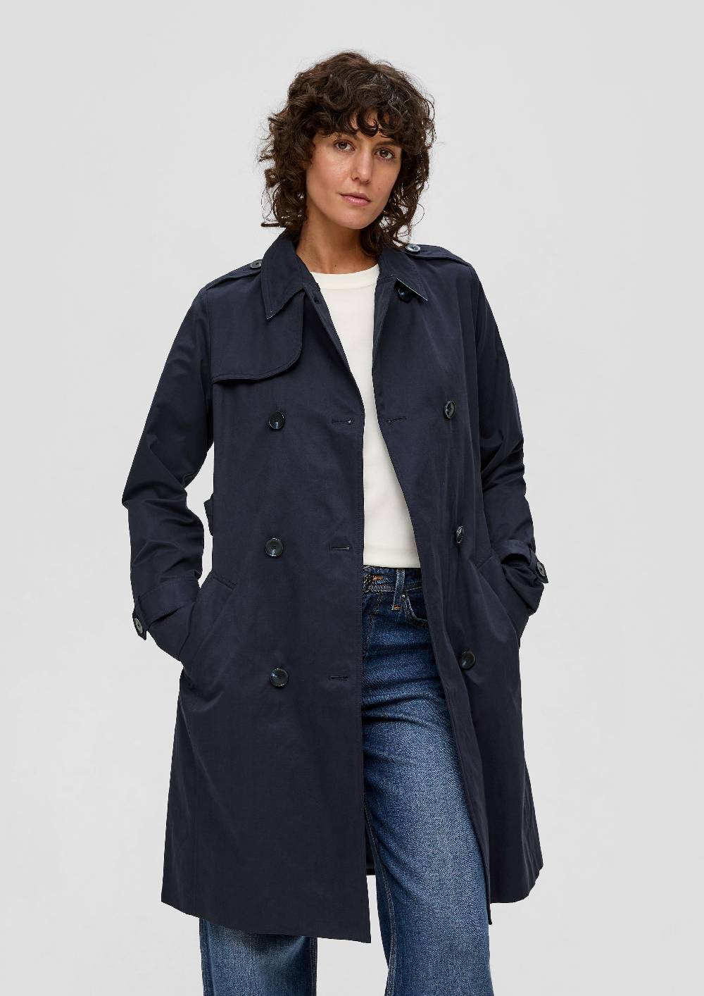 S.Oliver Trenchcoat Mit Bindegürtel