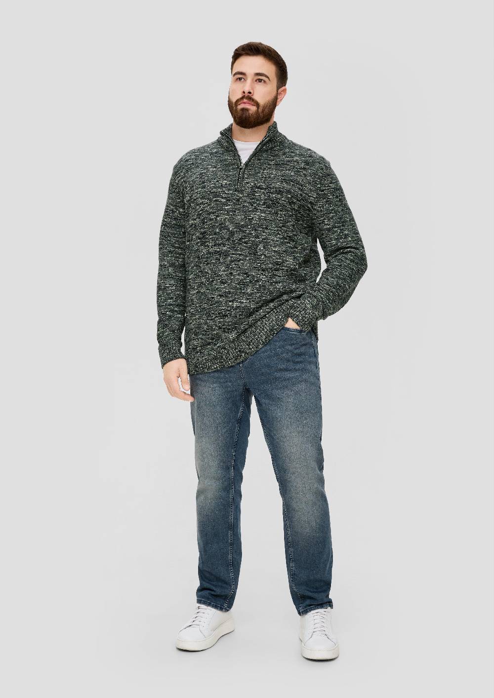 S.Oliver Troyer-Pullover Aus Moulinegarn