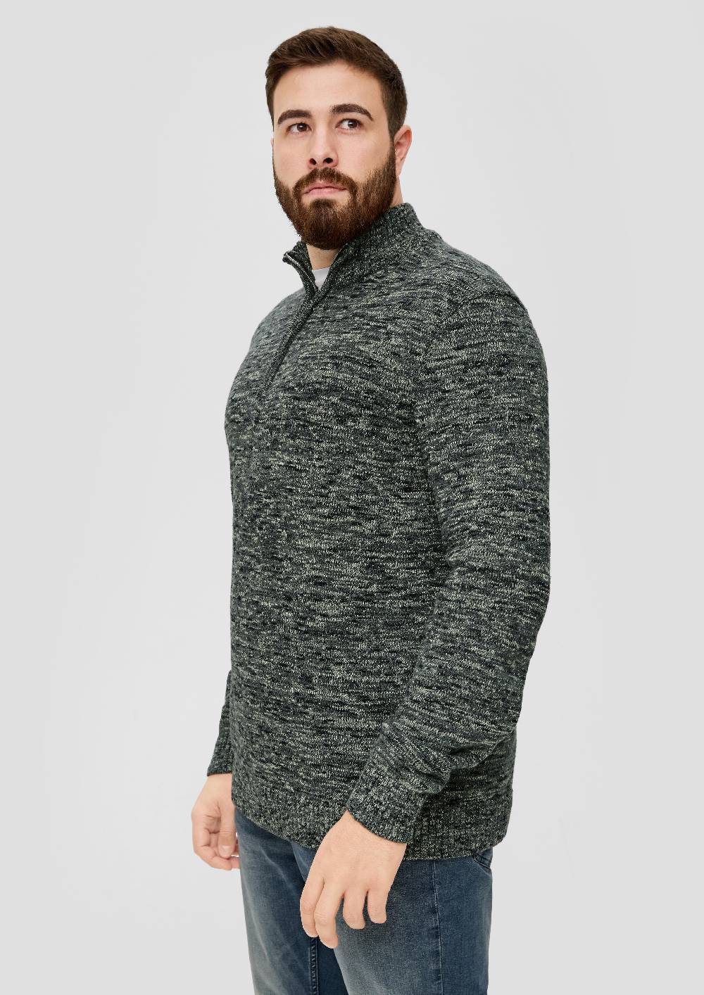 S.Oliver Troyer-Pullover Aus Moulinegarn