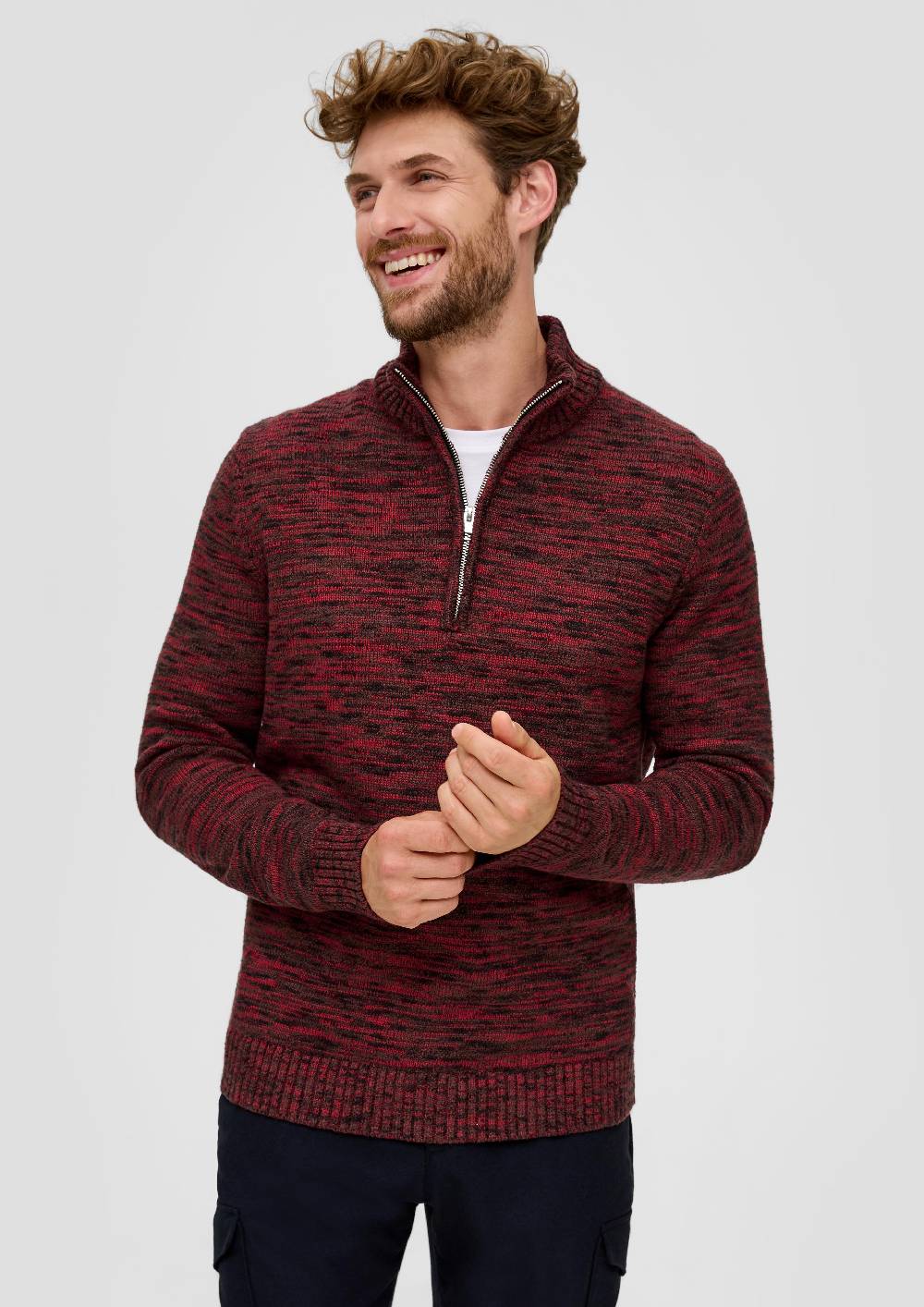 S.Oliver Troyer-Pullover Aus Moulinegarn