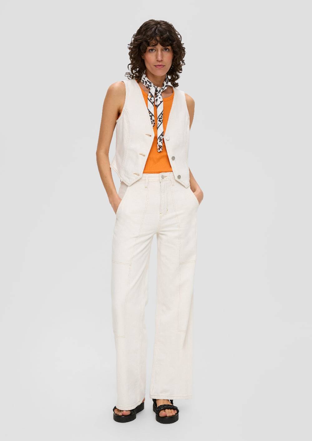 S.Oliver Tuch Aus Modal Mit All-over-Print