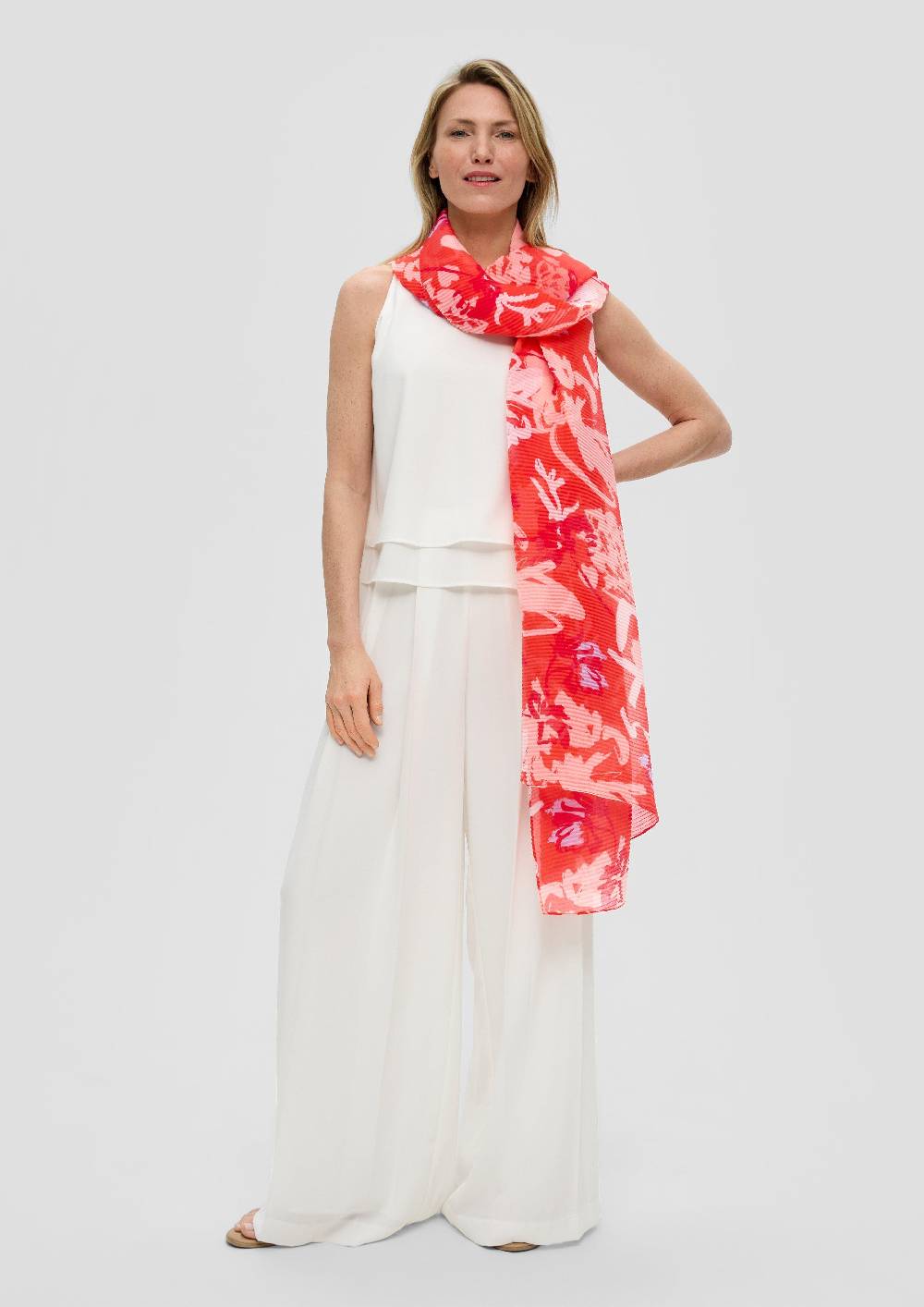 S.Oliver Tuch Mit Plisseefalten