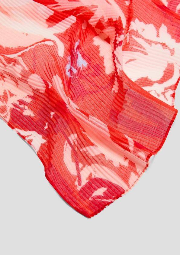 s.Oliver Tuch mit Plisseefalten