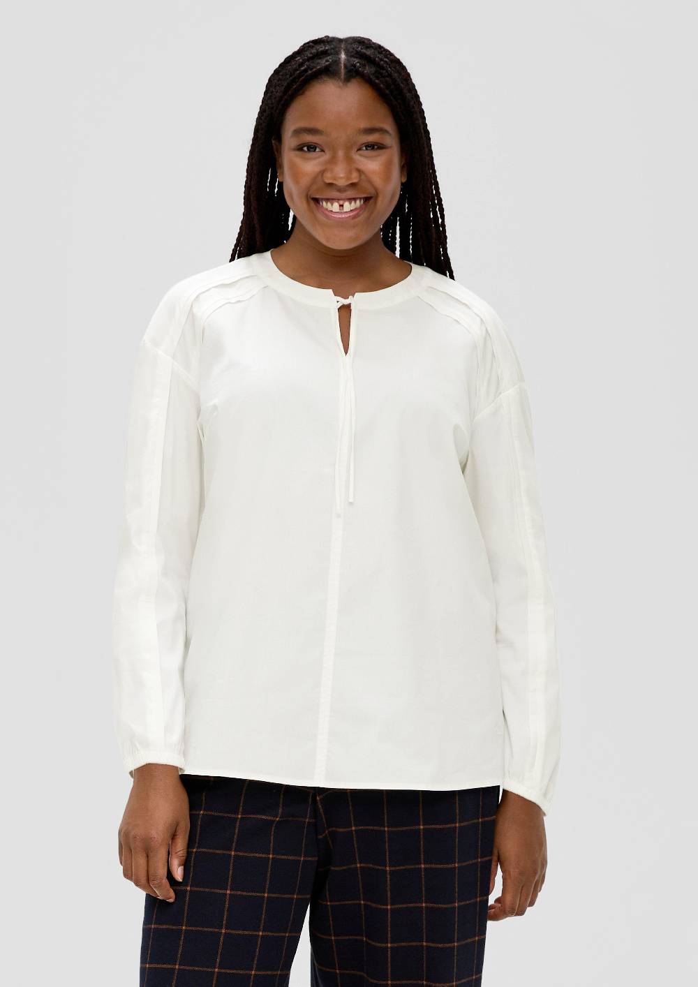 S.Oliver Tunikabluse Aus Stretch-Popeline