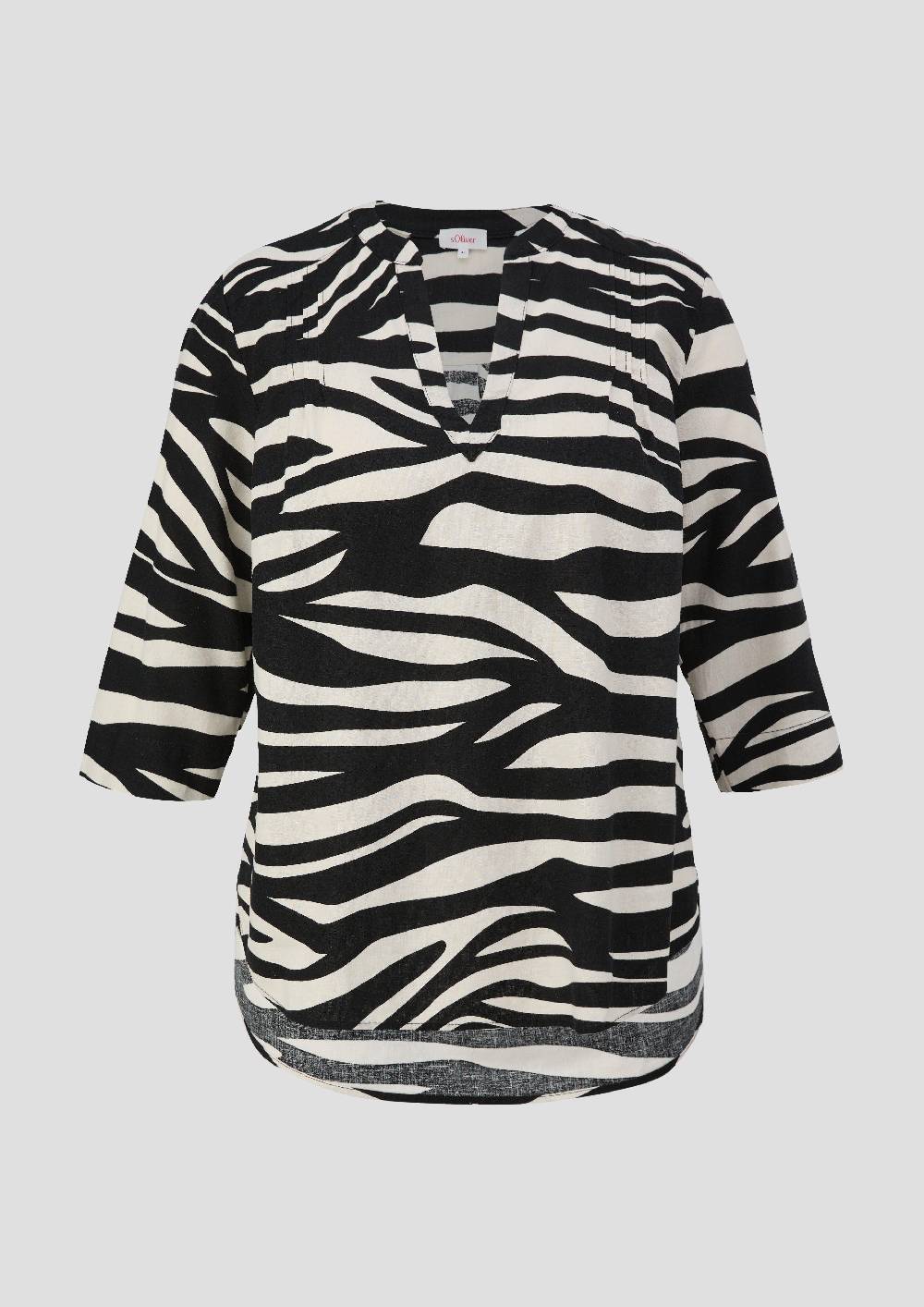 S.Oliver Tunikabluse Mit 3/4-Ärmeln