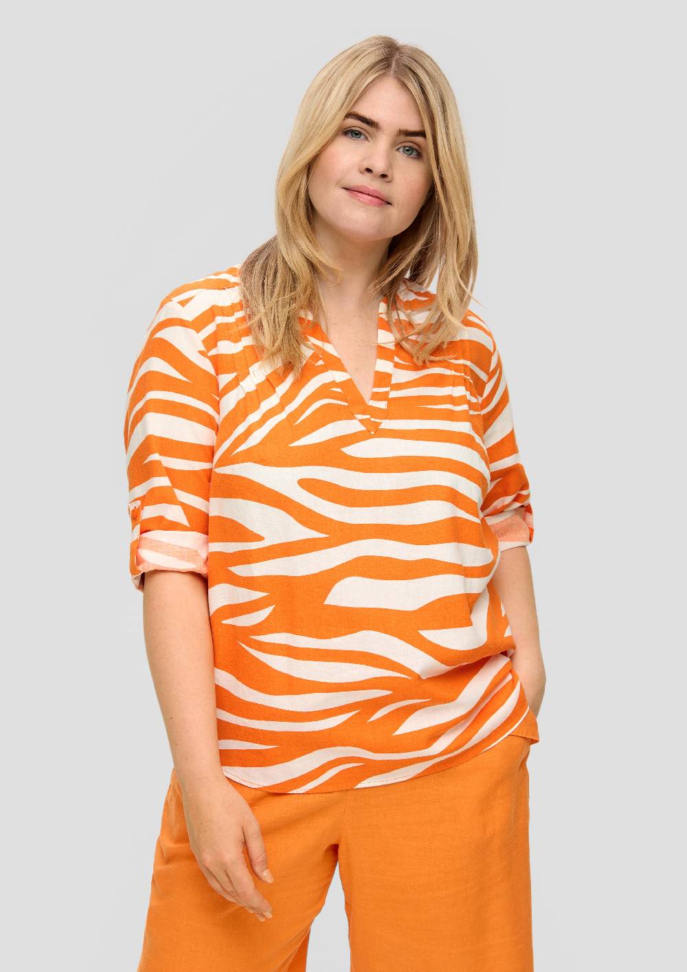 S.Oliver Tunikabluse Mit 3/4-Ärmeln