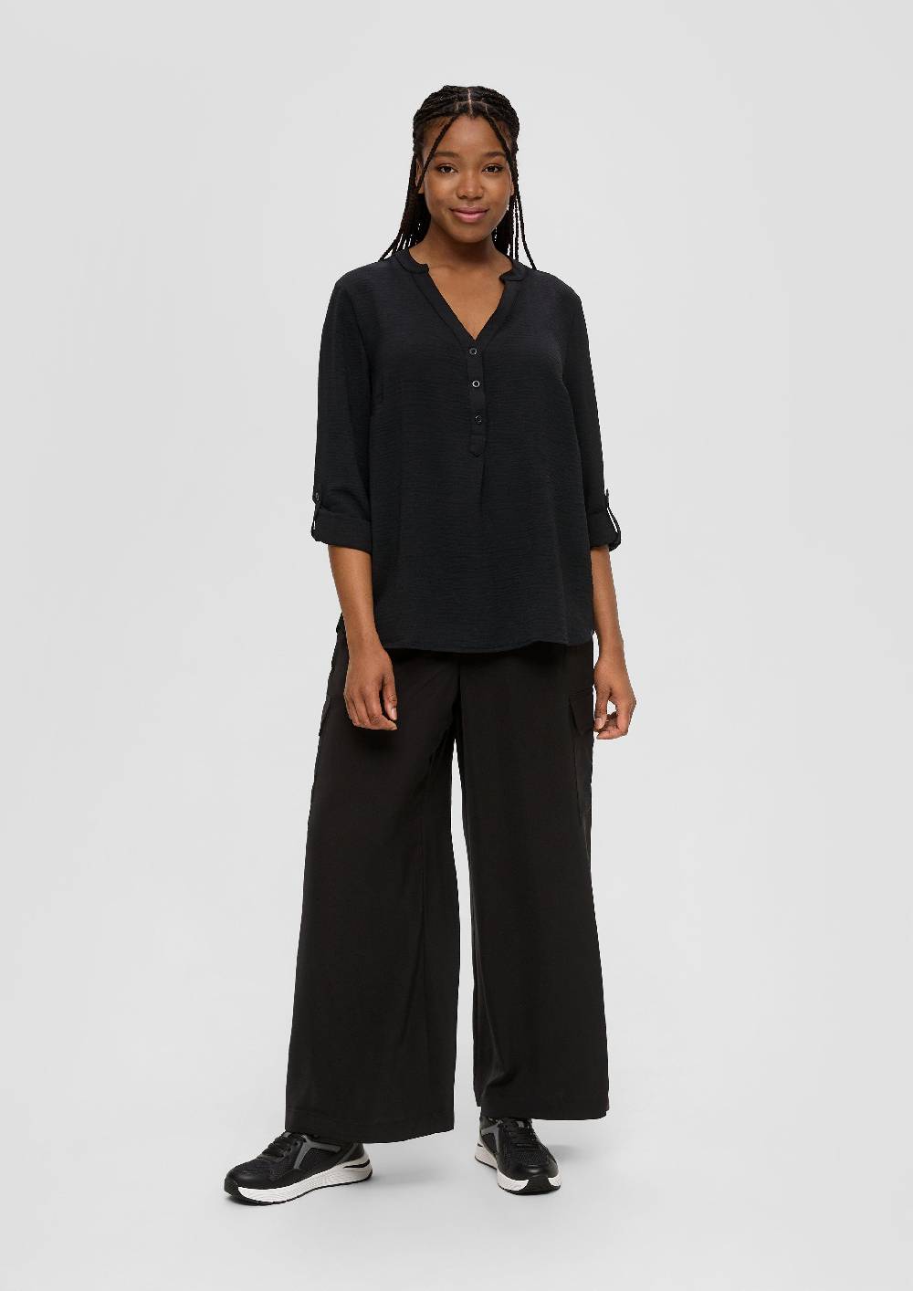 S.Oliver Tunikabluse Mit Halblangen Ärmeln