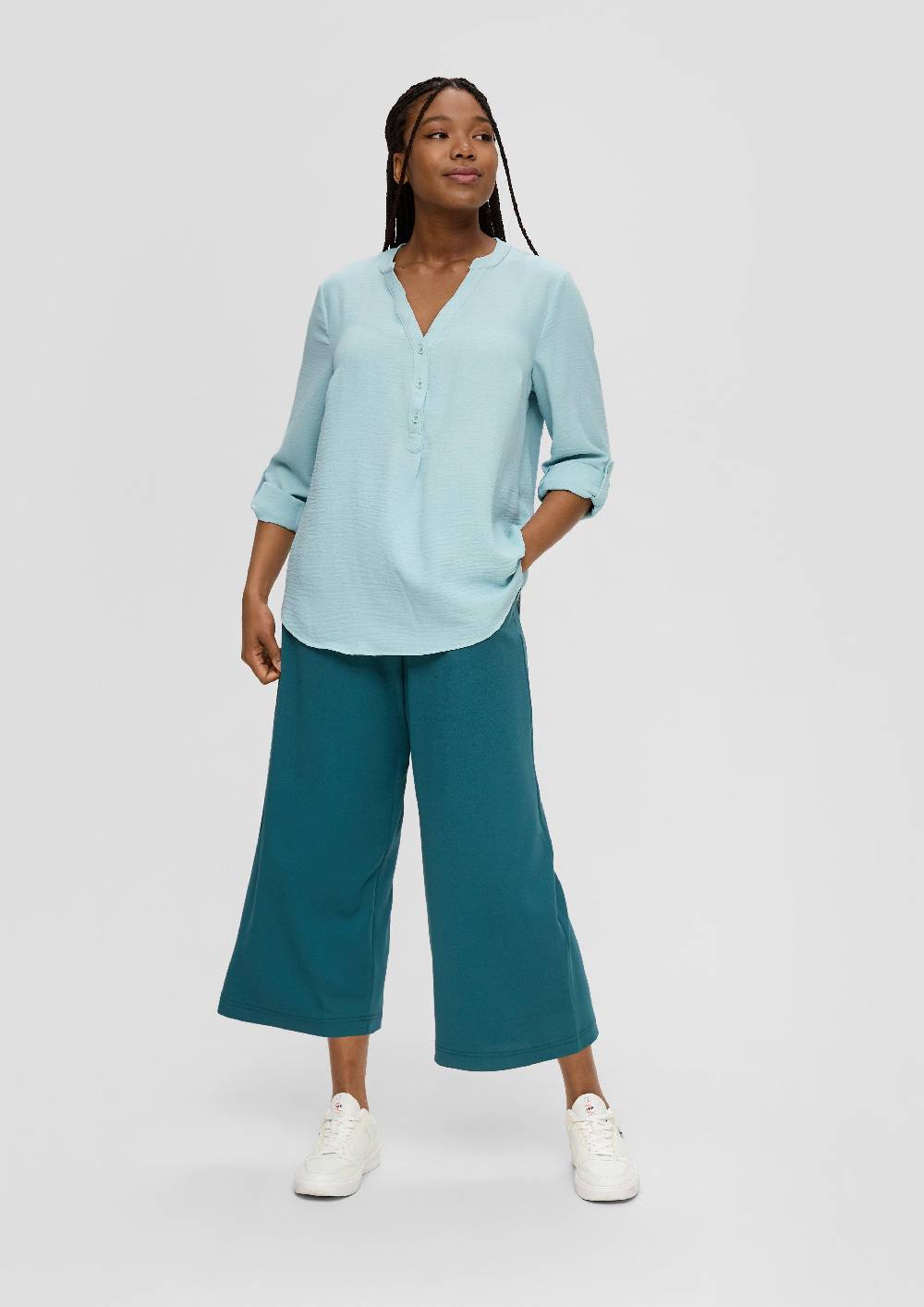 S.Oliver Tunikabluse Mit Halblangen Ärmeln