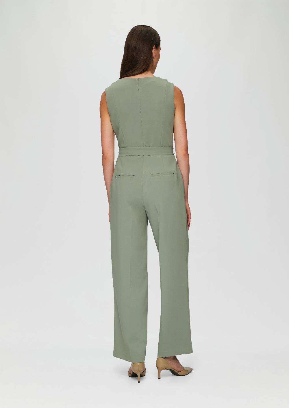 S.Oliver Twill-Jumpsuit Mit Cut-Outs