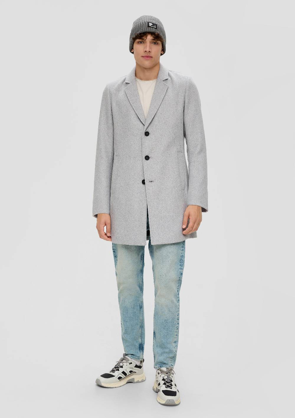 S.Oliver Twill-Mantel Aus Wollmix