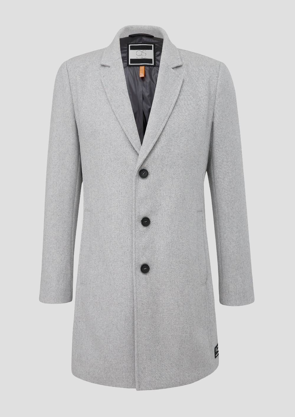 S.Oliver Twill-Mantel Aus Wollmix