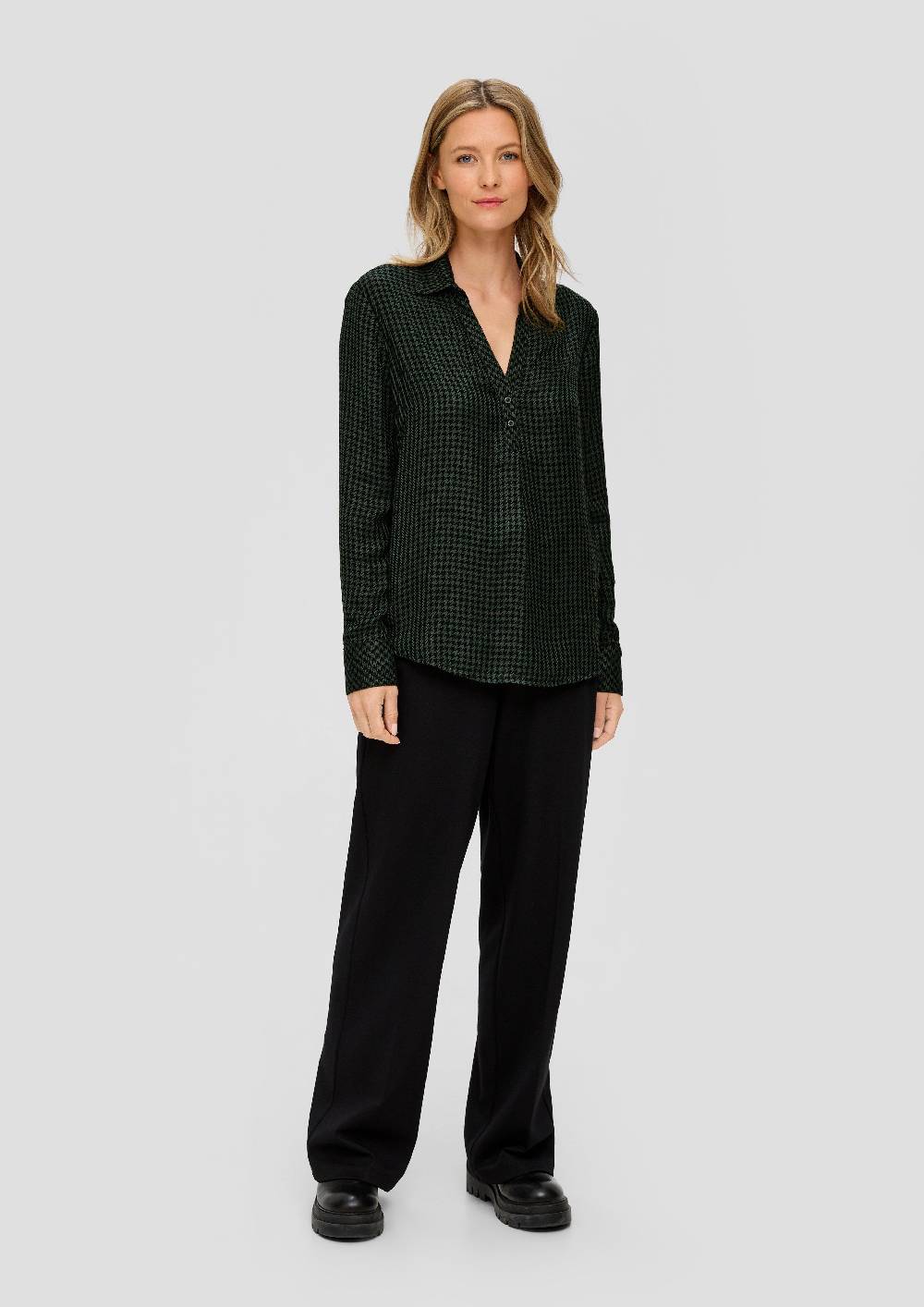 S.Oliver Twillbluse Aus Modalmix