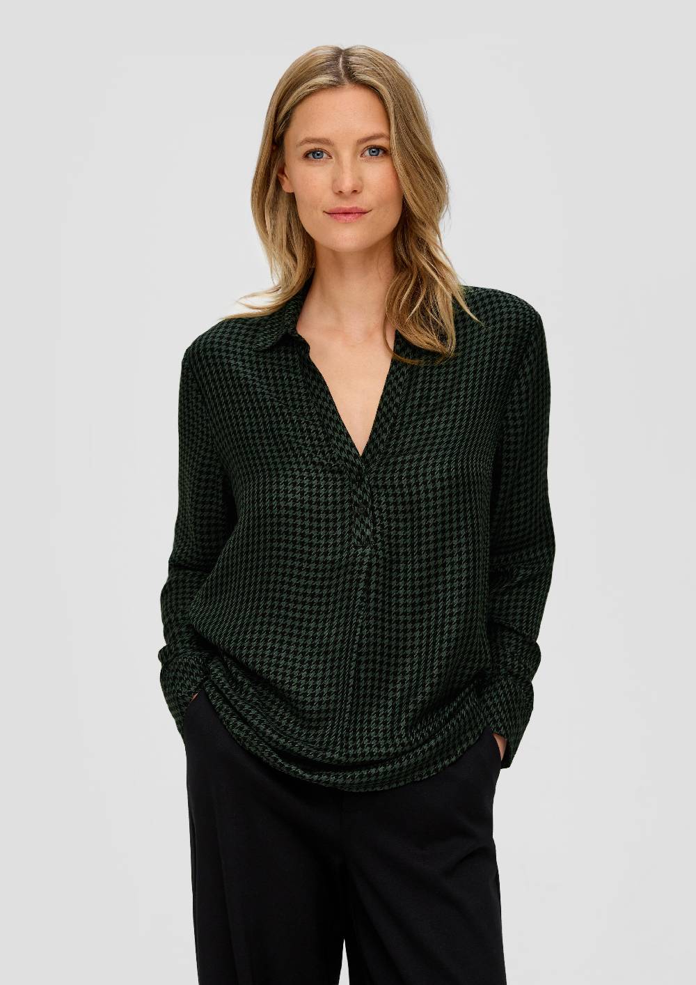 S.Oliver Twillbluse Aus Modalmix