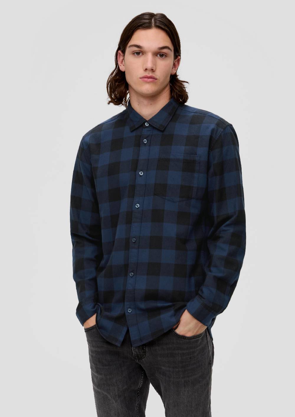 S.Oliver Twillhemd Mit Karo-Muster