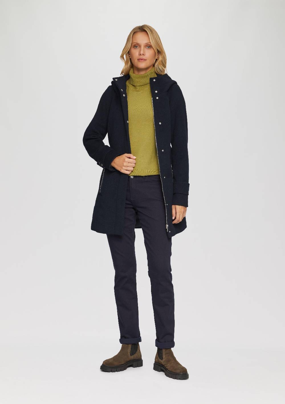 S.Oliver Twillmantel Mit Bindegürtel