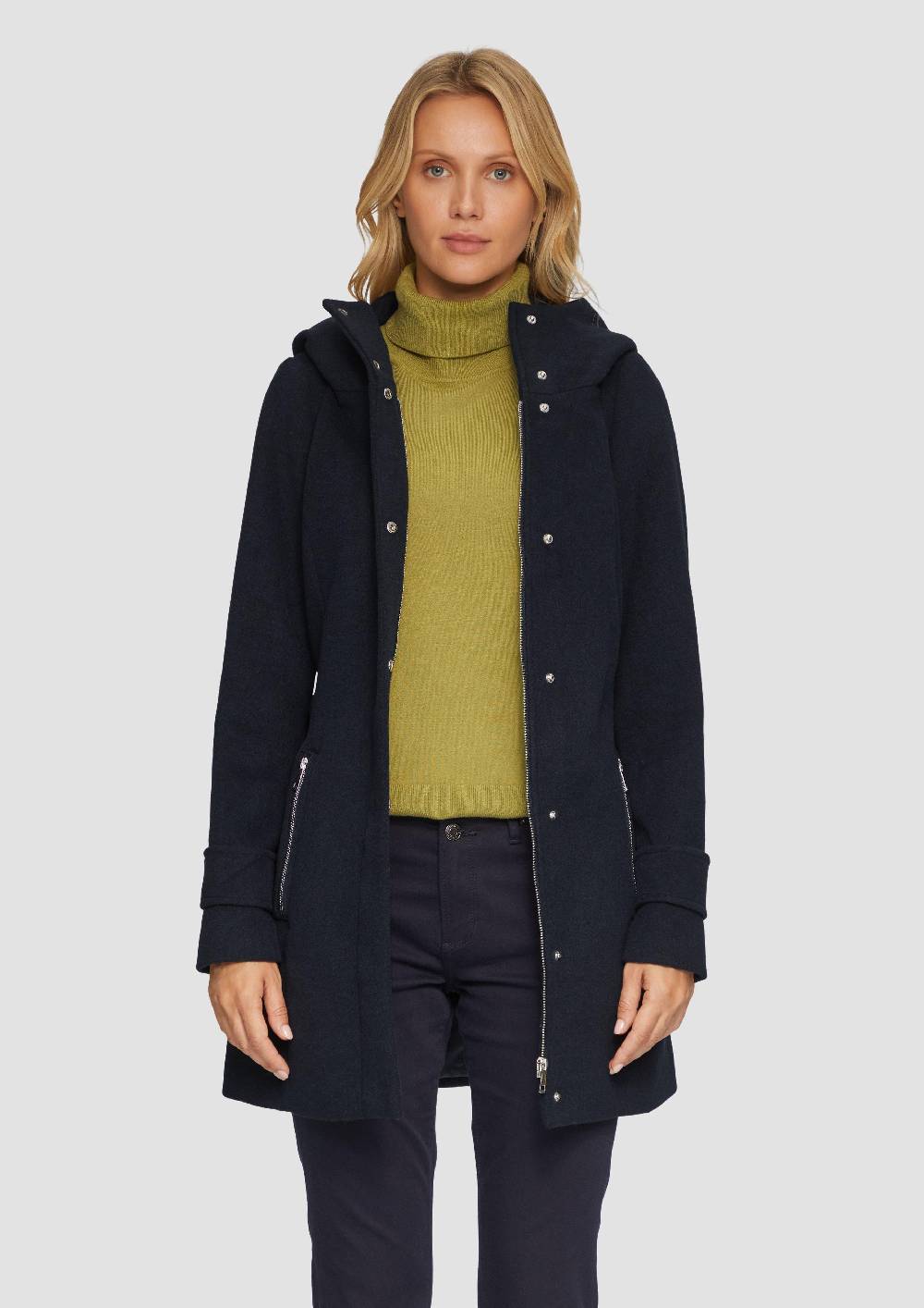 S.Oliver Twillmantel Mit Bindegürtel