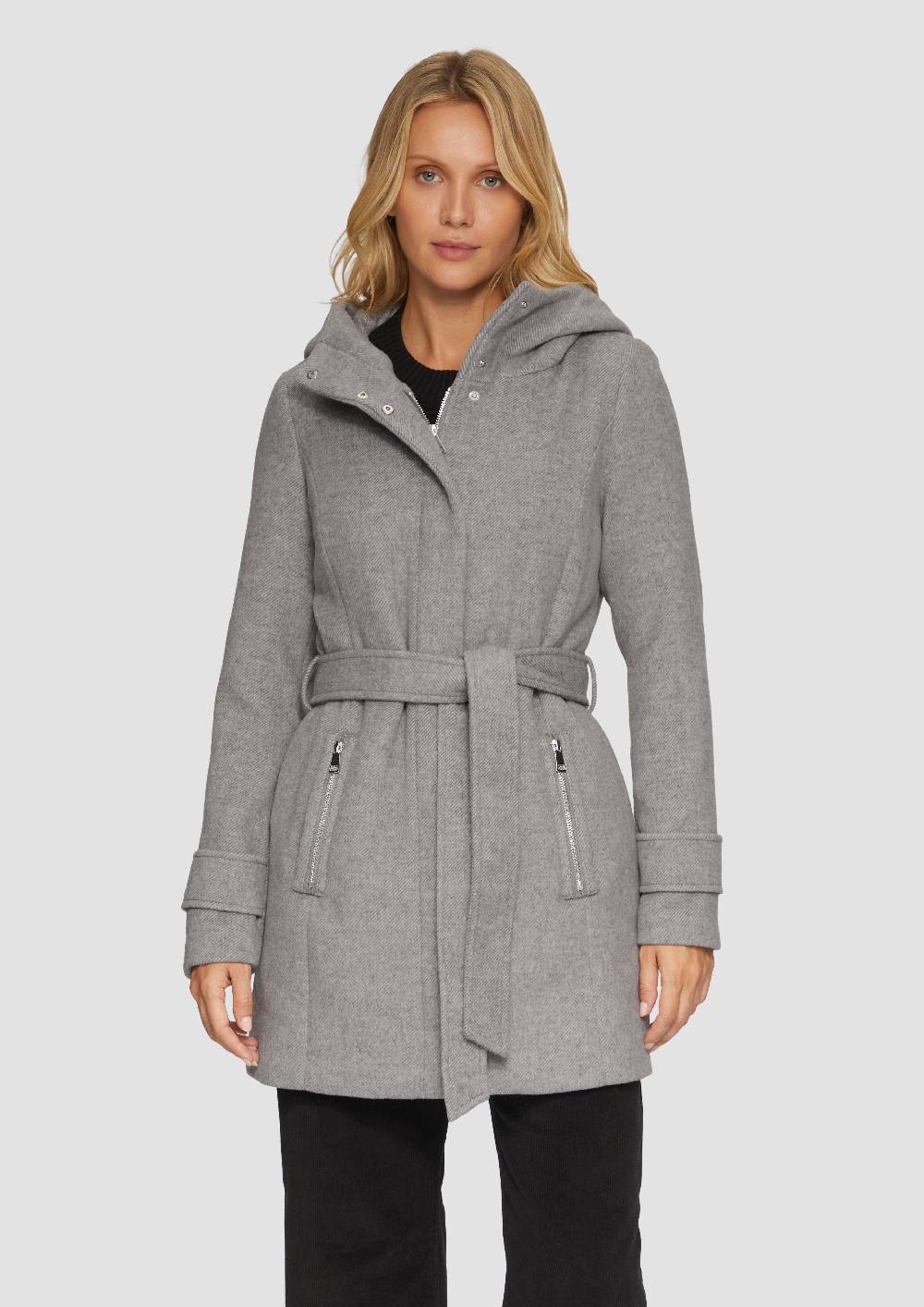 S.Oliver Twillmantel Mit Bindegürtel