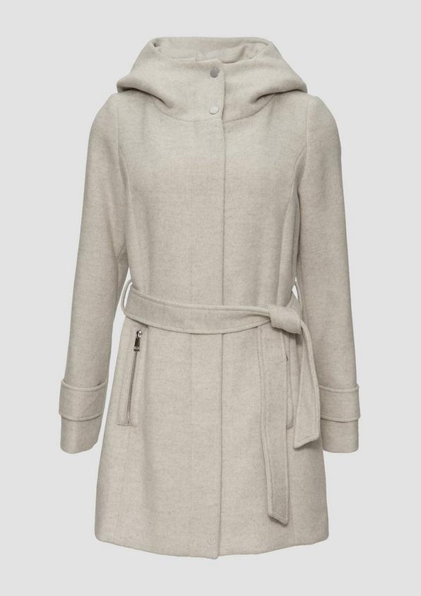 S.Oliver Twillmantel Mit Bindegürtel