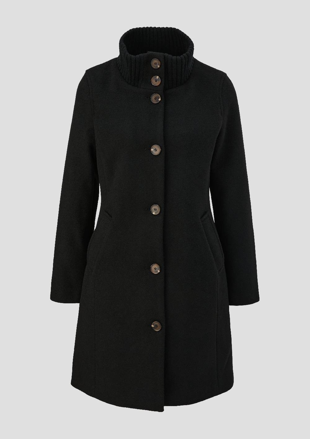 S.Oliver Twillmantel Mit Stehkragen