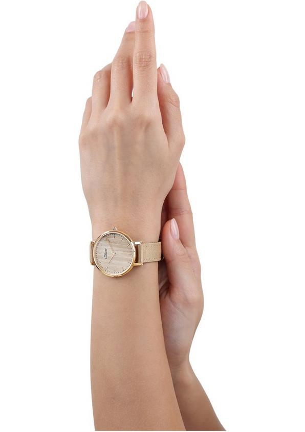 S.Oliver Uhr In Holz-Optik