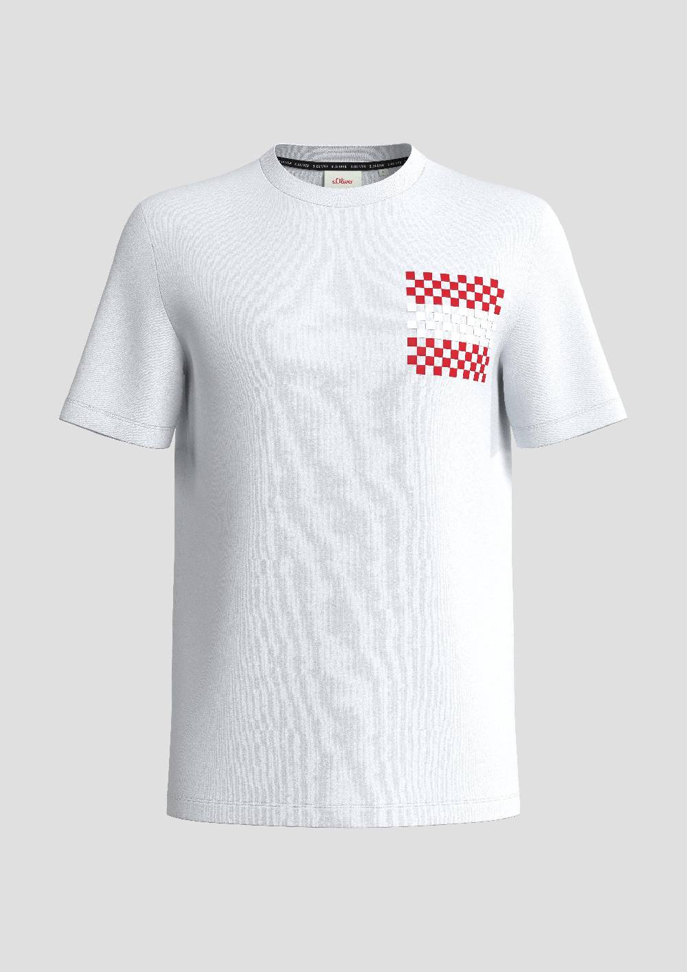 S.Oliver Unisex Baumwoll-T-Shirt Mit EM-Print