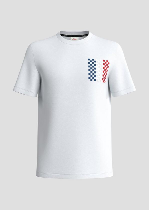 s.Oliver Unisex Baumwoll-T-Shirt mit EM-Print