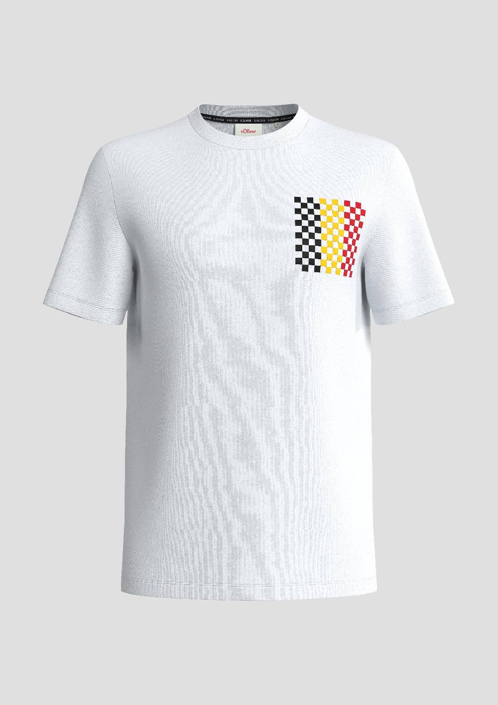 S.Oliver Unisex Baumwoll-T-Shirt Mit EM-Print