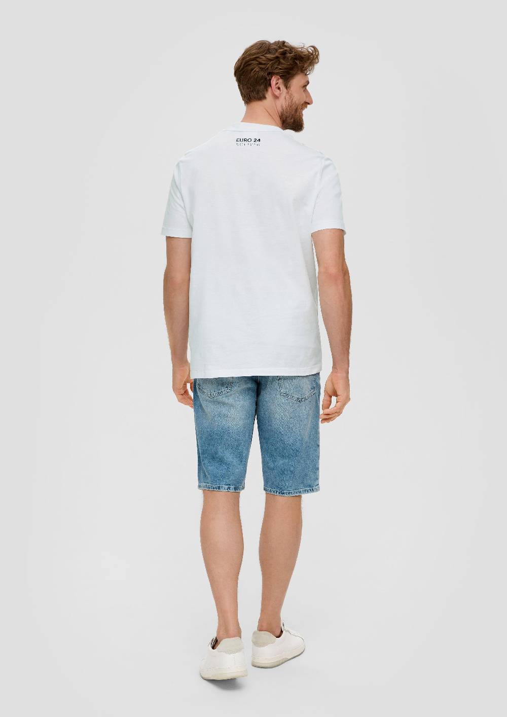S.Oliver Unisex Baumwoll-T-Shirt Mit EM-Print