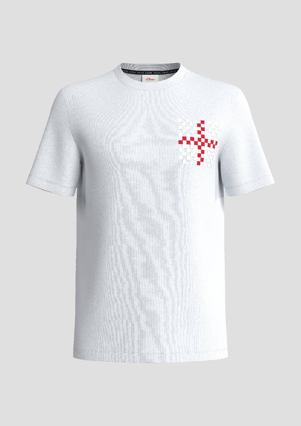 S.Oliver Unisex Baumwoll-T-Shirt Mit EM-Print