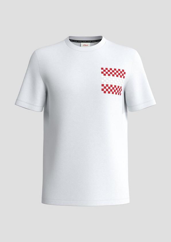 s.Oliver Unisex Baumwoll-T-Shirt mit EM-Print