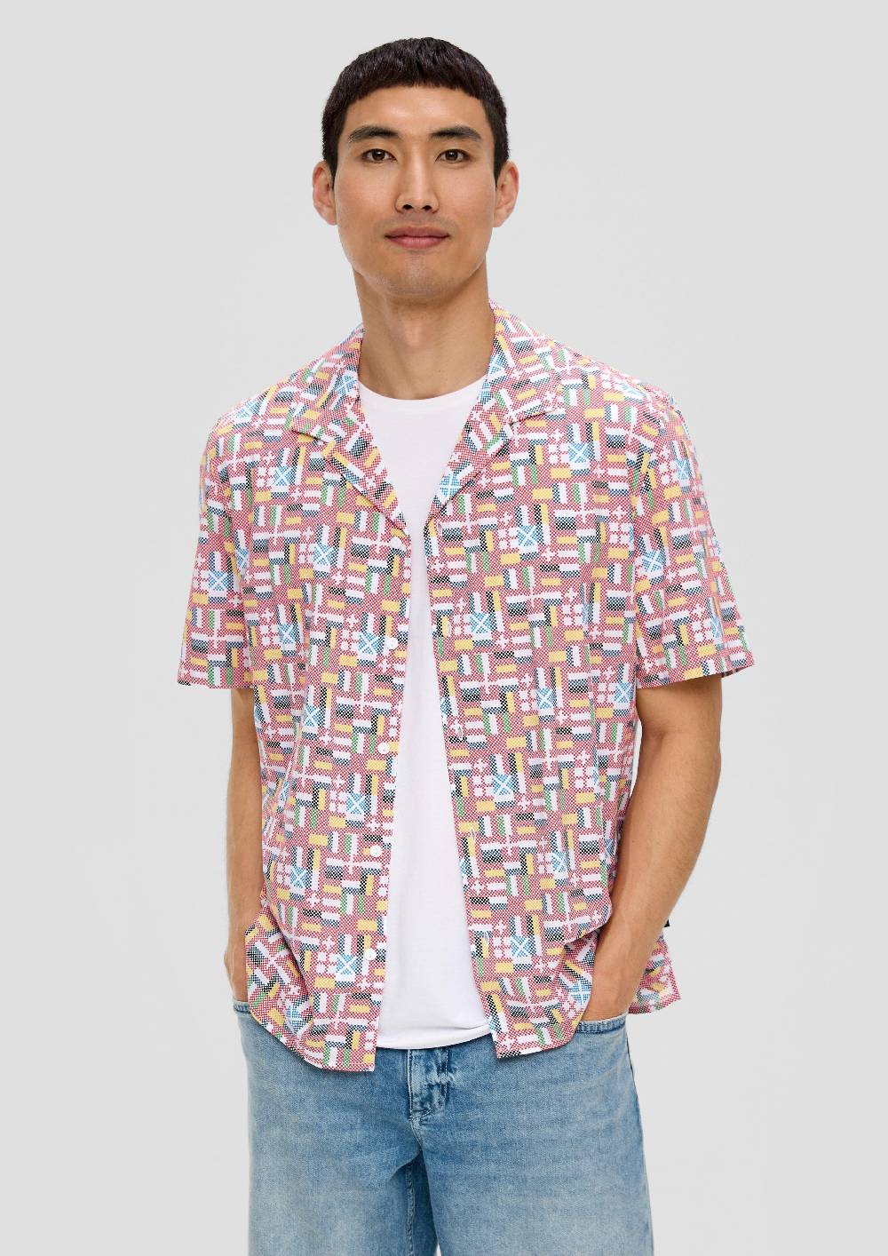 S.Oliver Unisex Kurzarmhemd Mit EM-Print