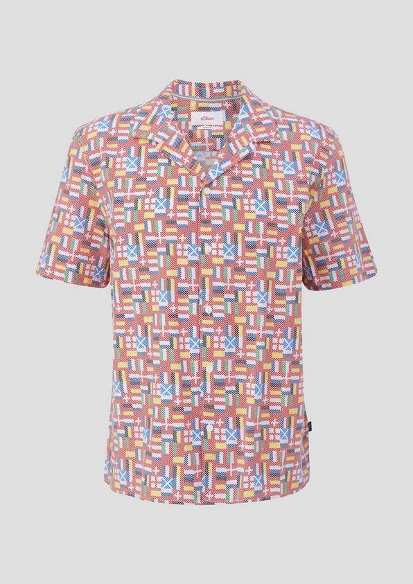 s.Oliver Unisex Kurzarmhemd mit EM-Print