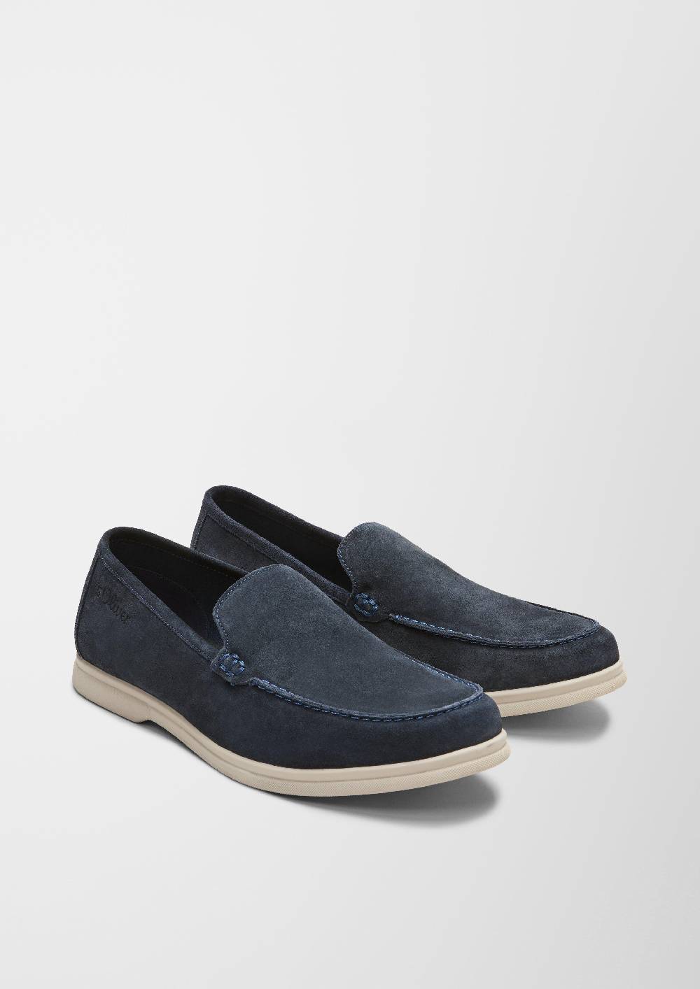 S.Oliver Velours-Slipper Mit Ziernaht