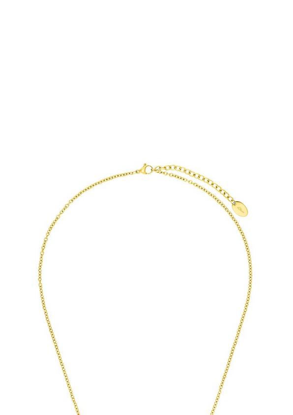 s.Oliver Vergoldete Kette mit kreisrundem Anhänger