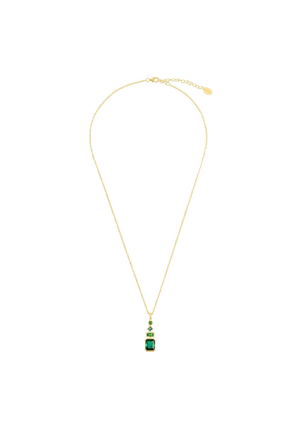 S.Oliver Vergoldete Schmuckstein-Kette