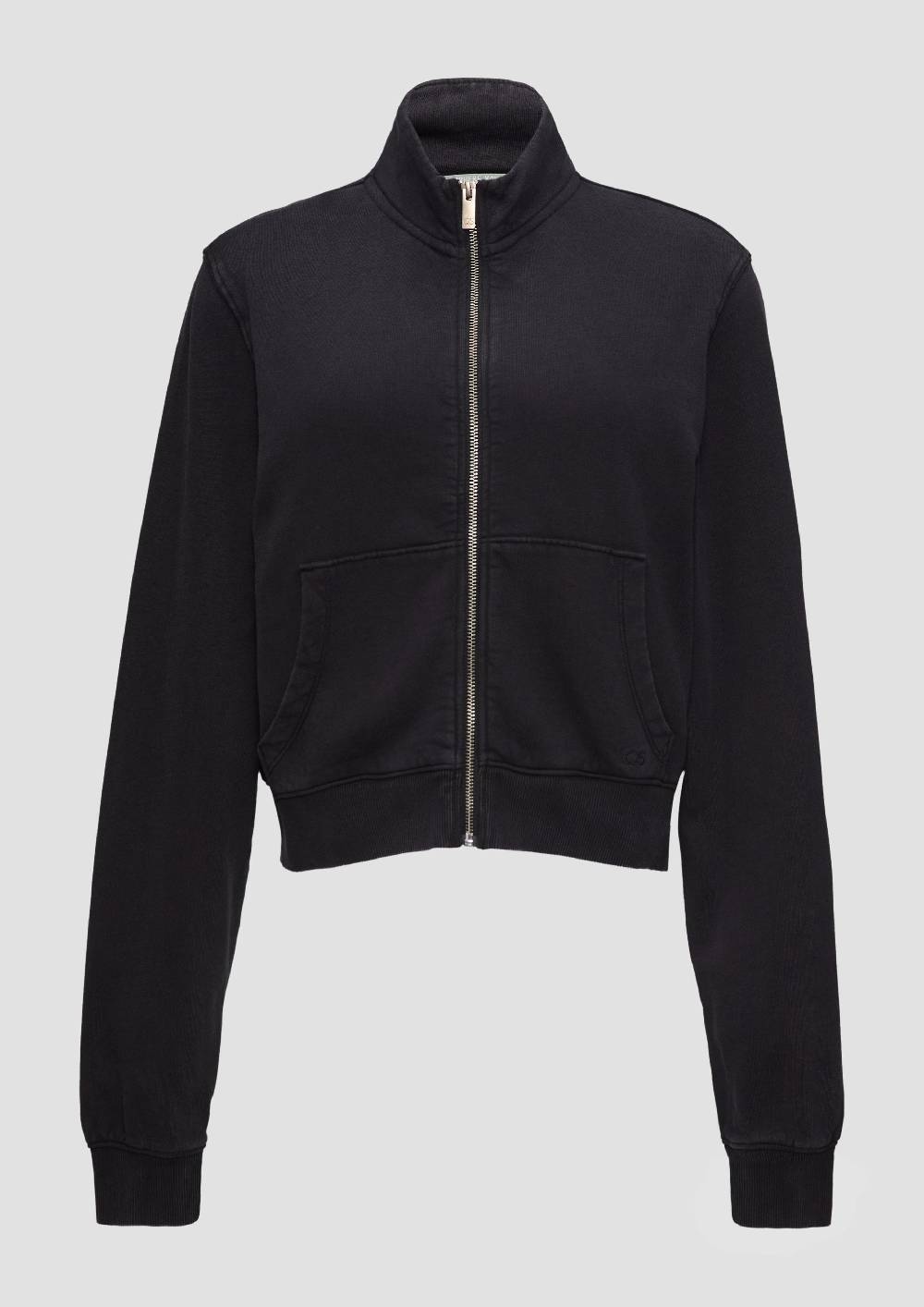 S.Oliver Verkürzte Sweatshirt-Jacke Mit Waschung