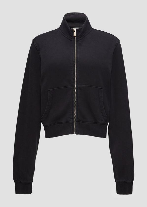s.Oliver Verkürzte Sweatshirt-Jacke mit Waschung