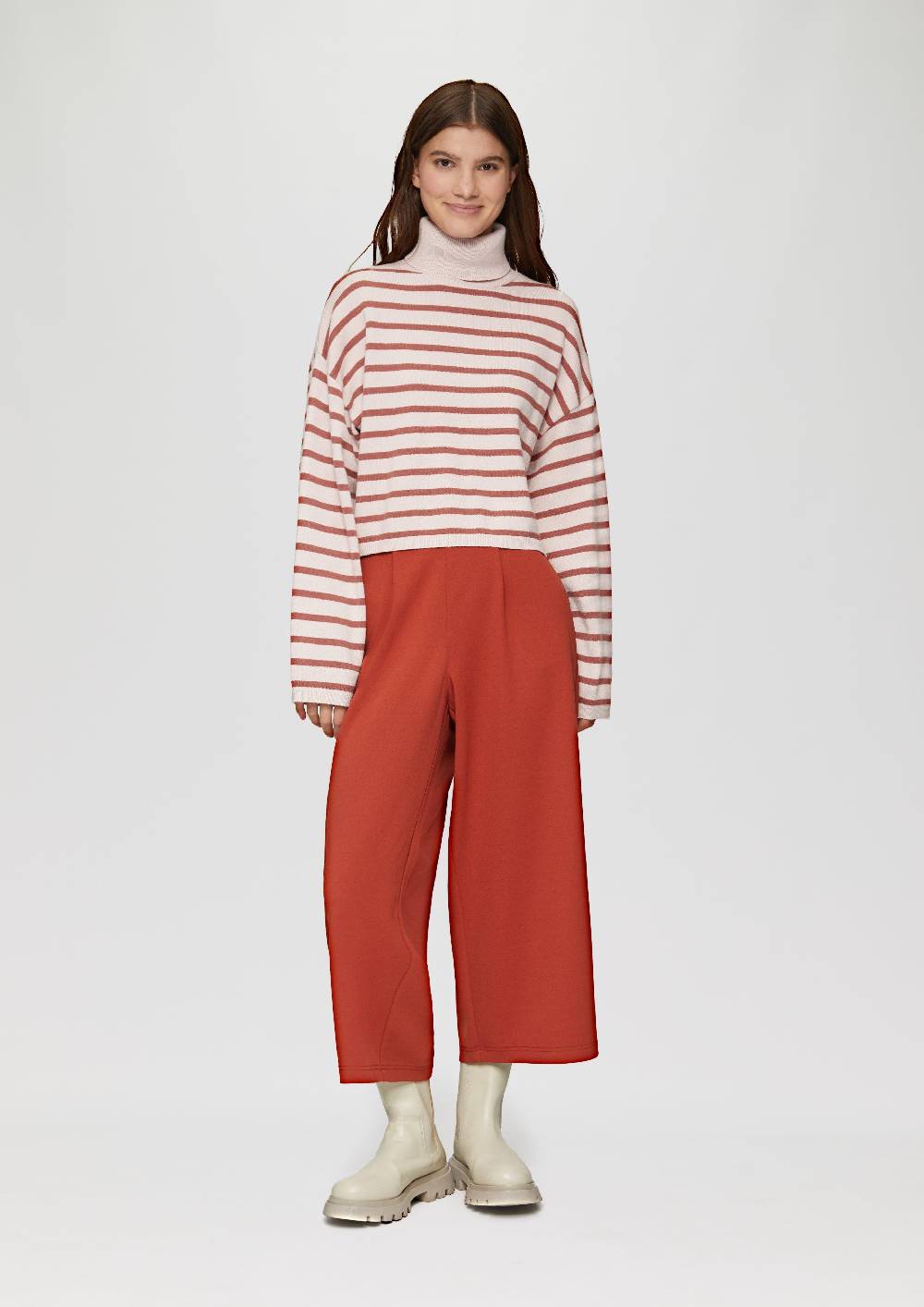 S.Oliver Verkürzter Pullover Aus Viskosemix